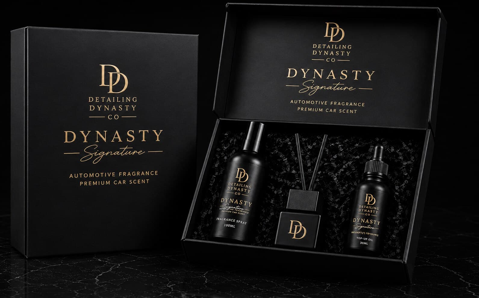 Dynasty Signature gift bundle in its presentation box
